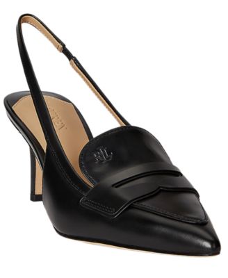 Women's Khloe Leather Slingback Loafer Pumps