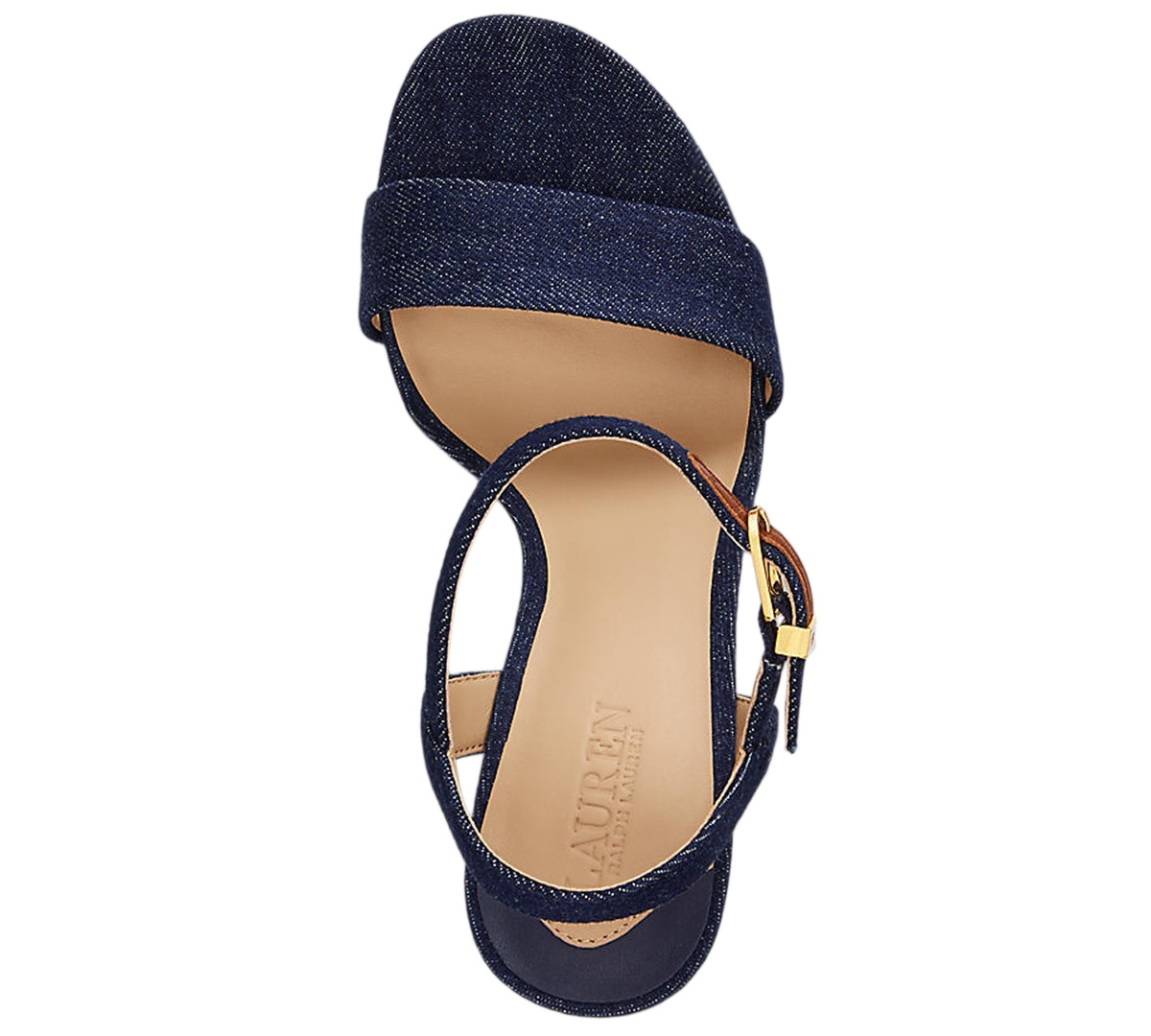 Lauren Ralph Women's Gwen Nappa Stiletto Heel Sandals