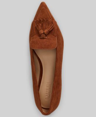 Women's Londyn Sheep-Suede Kiltie Ballet Flats