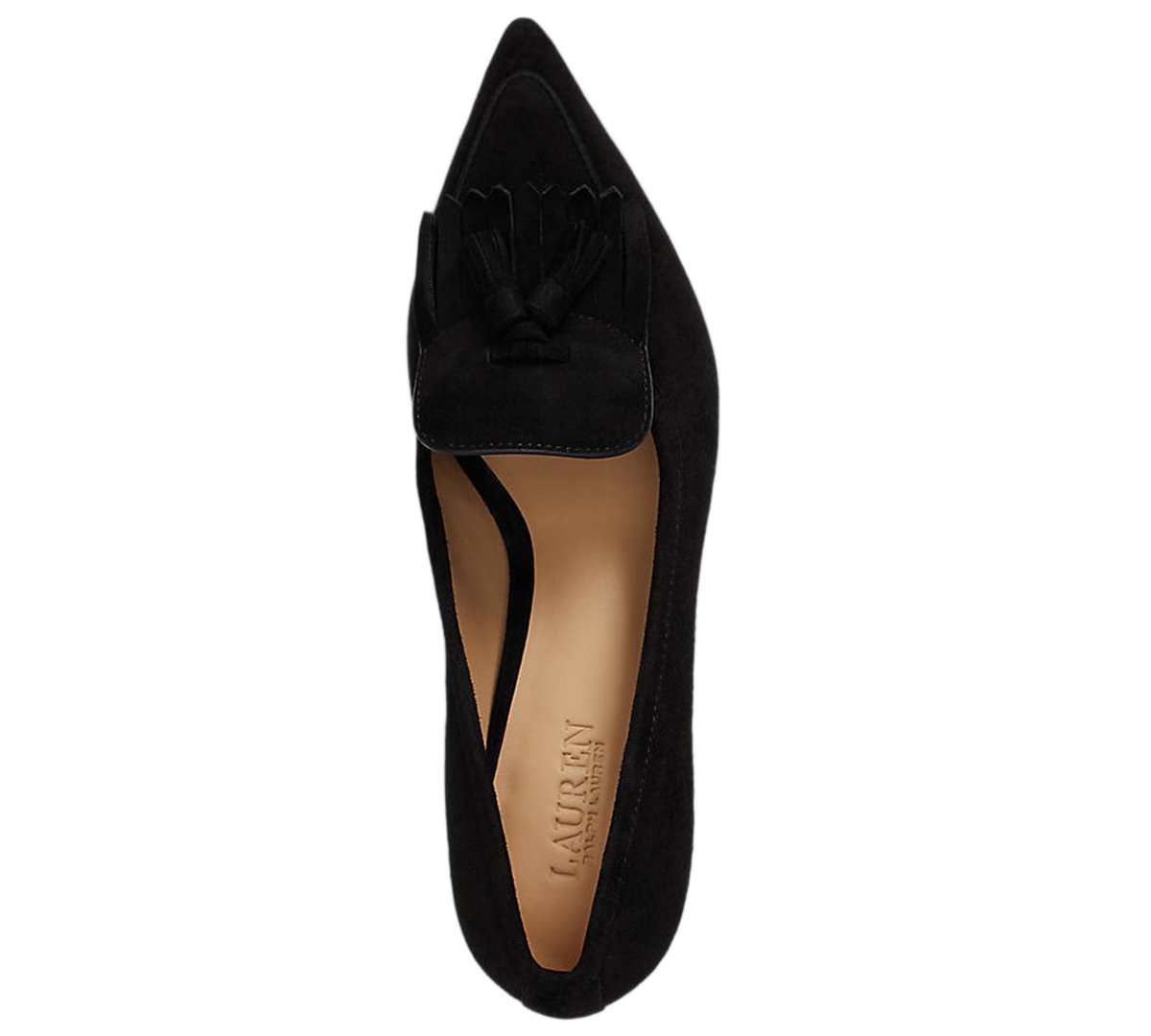 Ralph Lauren Women's Adrienne Suede Kiltie Pumps In Black