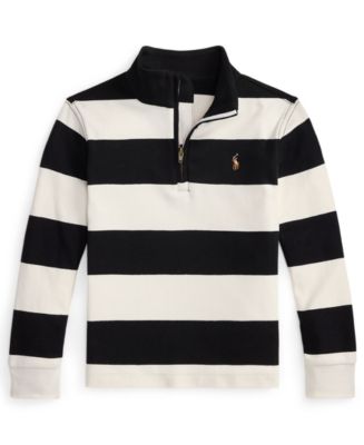 Polo Ralph Lauren Boys' 2T-7 Long-Sleeve Mock Neck Sweatshirt - Macy's