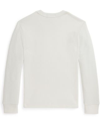 Boys 8-20 Waffle-Knit Cotton Long-Sleeve T-Shirt