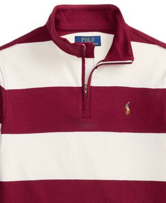 Polo Ralph Lauren Boys' 8-20 Striped Interlock Pull-On Sweatshirt