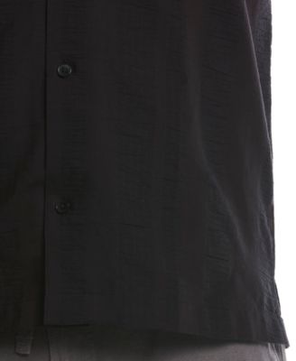 Men's Seersucker Stripe Short Sleeves Shirt