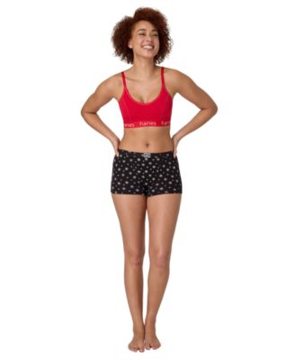 Women's 4-Piece Boxer Brief Underwear Assorted Bonus Pack