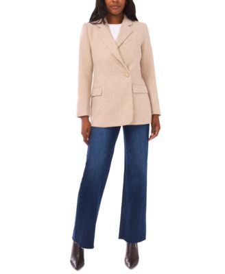 Women's Herringbone Long Sleeve Blazer