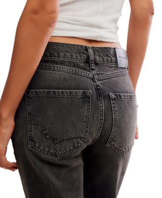 Women's Mid Rise Relaxed Straight Fit Jeans