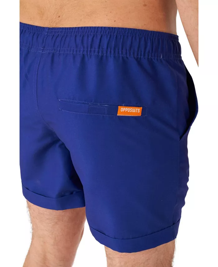 Men's Summer Set - 2 Piece Beach Wear set - Navy Blue - Matching Shirt and Shorts - thumbnail 7