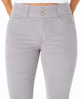 Juniors' Corduroy Double-Button Bootcut Pants