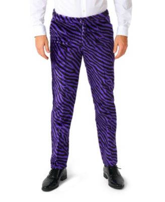 Men's Party Suit - Faux Fur Purple - Purple