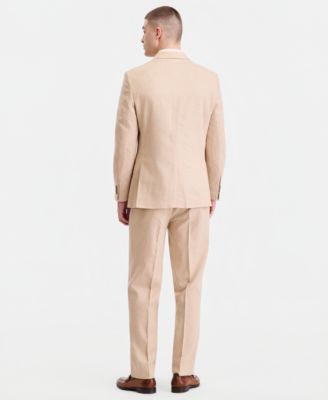 Men's Modern-Fit Cotton & Linen Nested Suit 