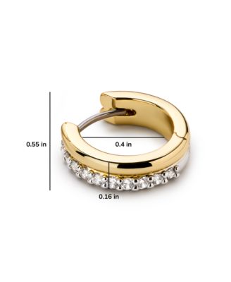 Huggie Earrings - Asher Pave