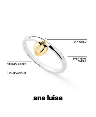 Heart Ring - Leia Two Tone