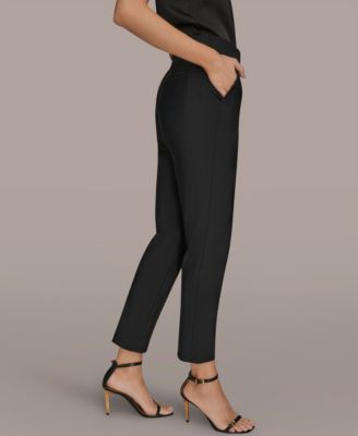 Women's Flat Front Button Pants