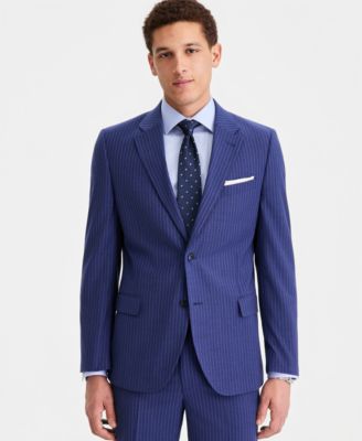 Men's Modern-Fit Stripe Nested Suit
