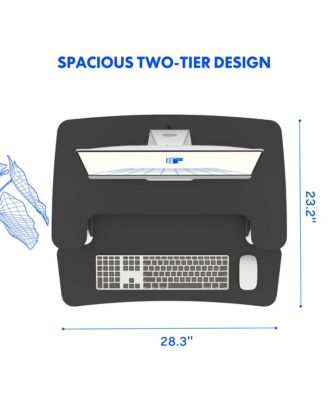 M7 Series 28"W Manual  Adjustable Standing Desk Converter
