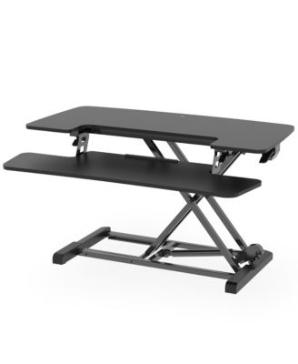 Flexispot M7 Series 35"W Manual  Adjustable Standing Desk Converter, Black