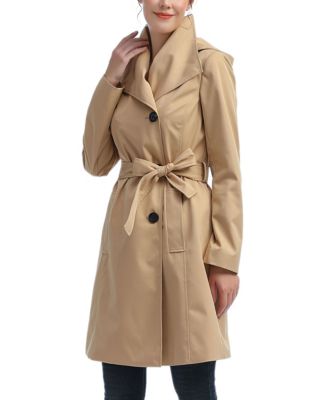 Women's kimi + kai Wing Collar Hooded Trench Coat