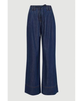 Women's Denim Wide Legged Pants
