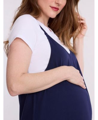 Women's Sleeveless Relaxed Fit Maternity Jumpsuit