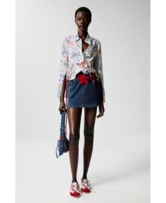 Women's Printed shirt with ties