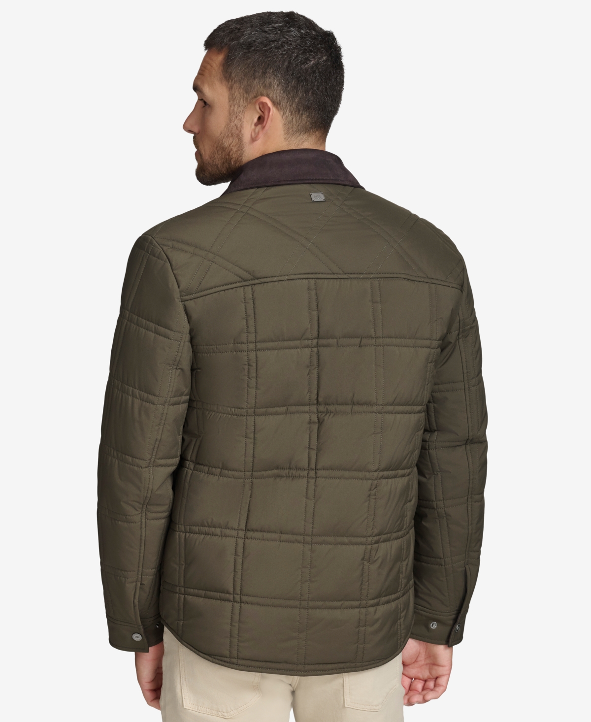Marc New York Men's Brockman Quilted Shirt Jacket In Green