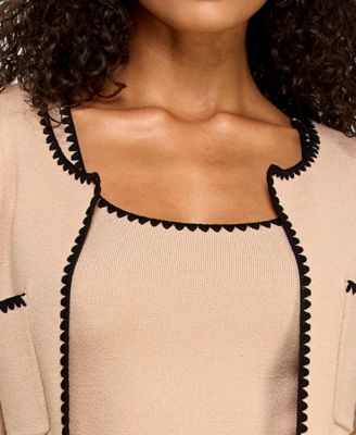 Juniors' 2-Piece Sleeveless Sweater Dress