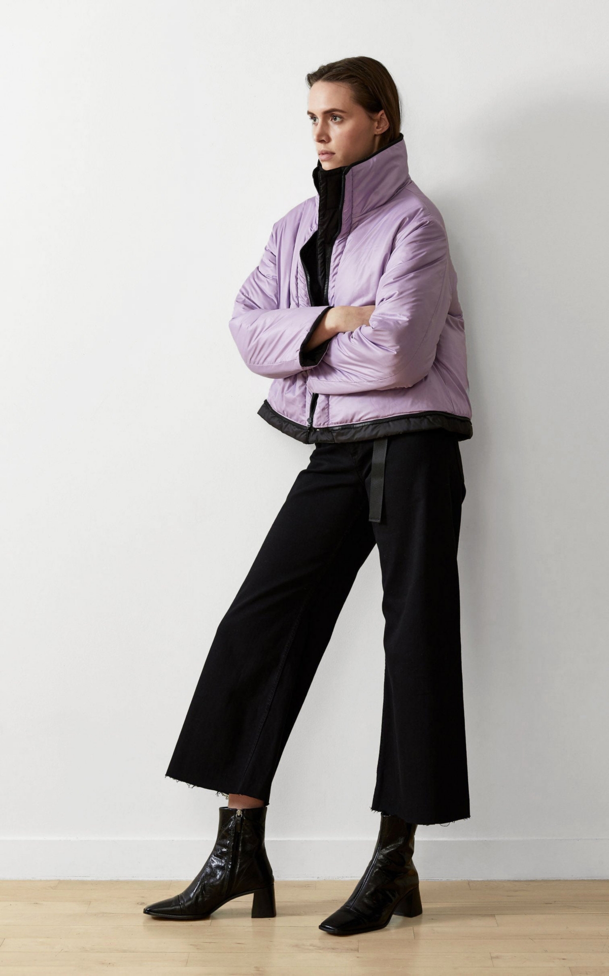 Caalo Women's Sustainable Reversible Cropped Coat