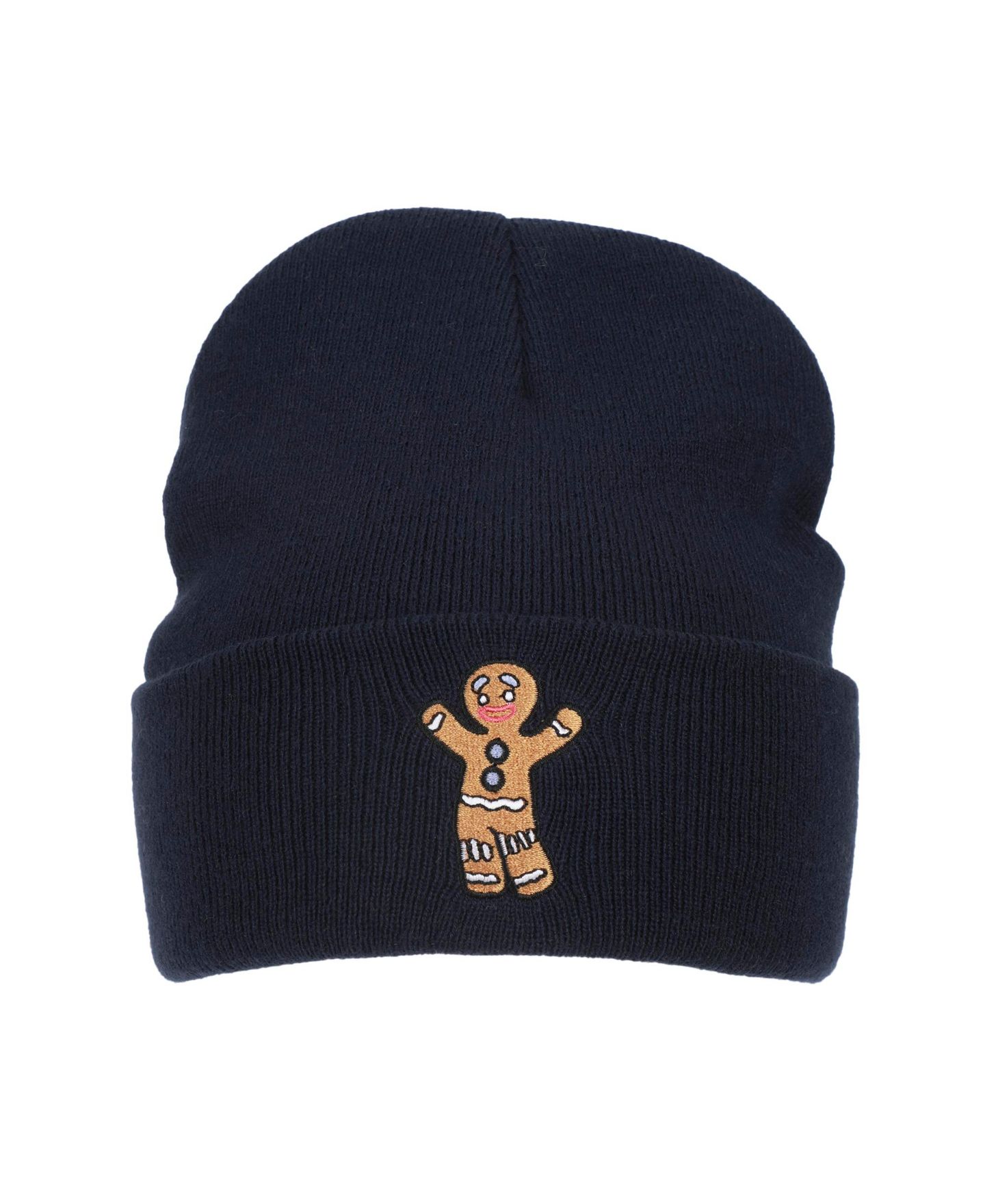Мужская шапка Shrek Gingy Embroidery Acrylic Knit Standard Cuff Beanie, цвет: Синий — фото 5