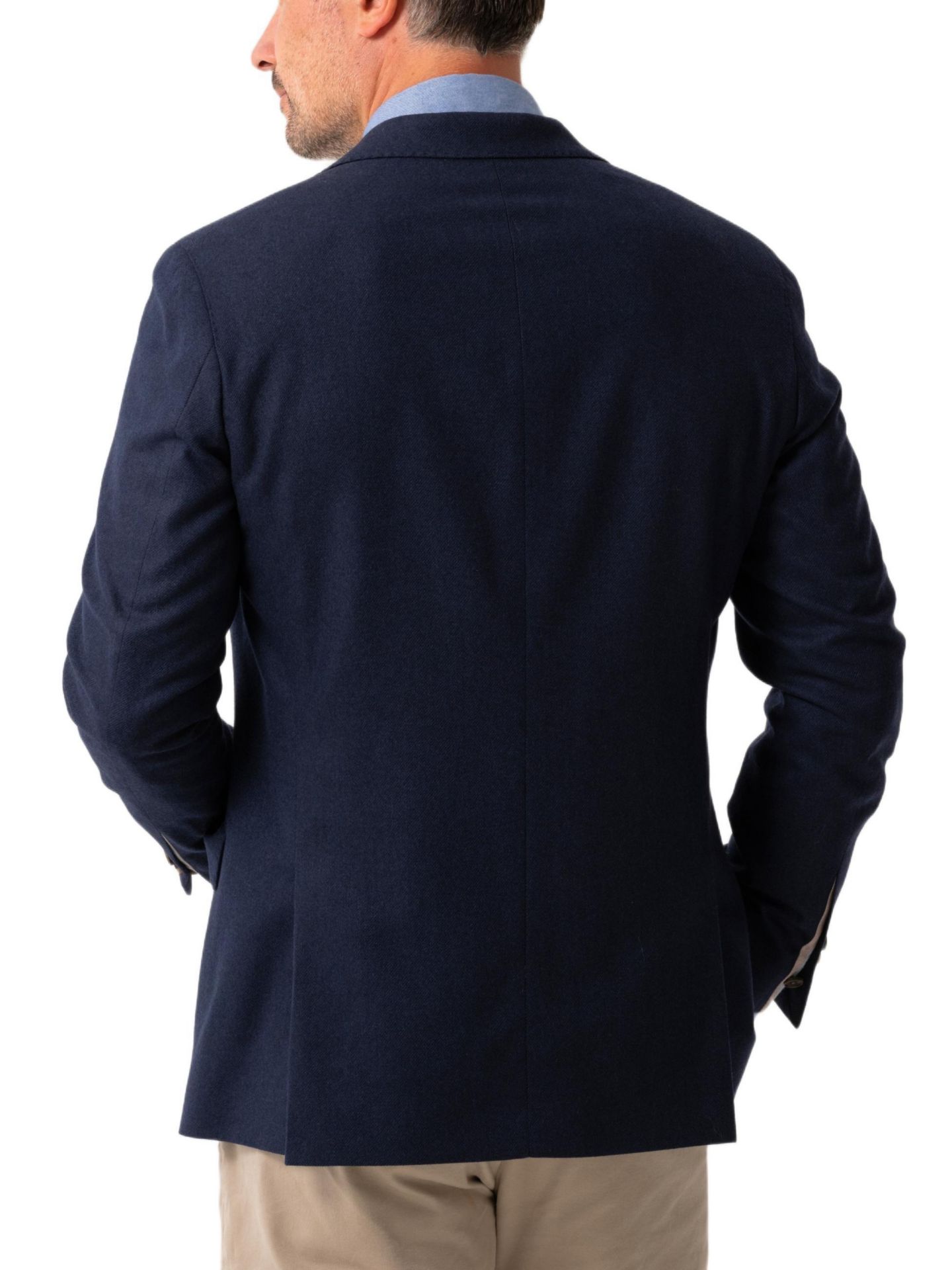 Мужской пиджак Koy Clothing Classic Wool and Cashmere Blend Blazer, цвет: Синий — фото 3