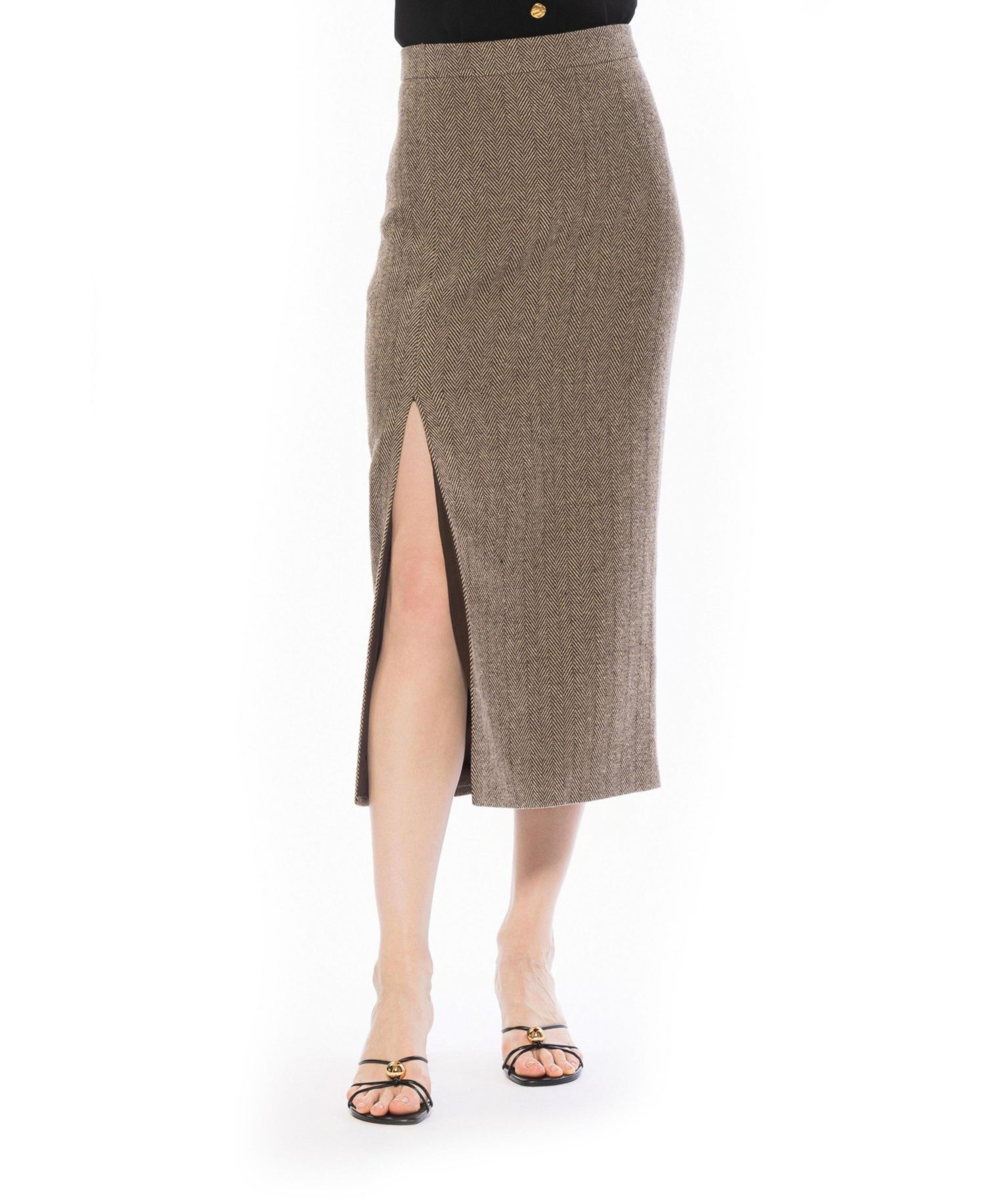 Women's Onyx Tweed Skirt