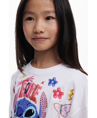 Girls Girls's Stitch cropped T-shirt
