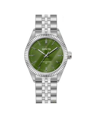 Men's 49313 Specialty Quartz 3 Hand Green Dial Watch