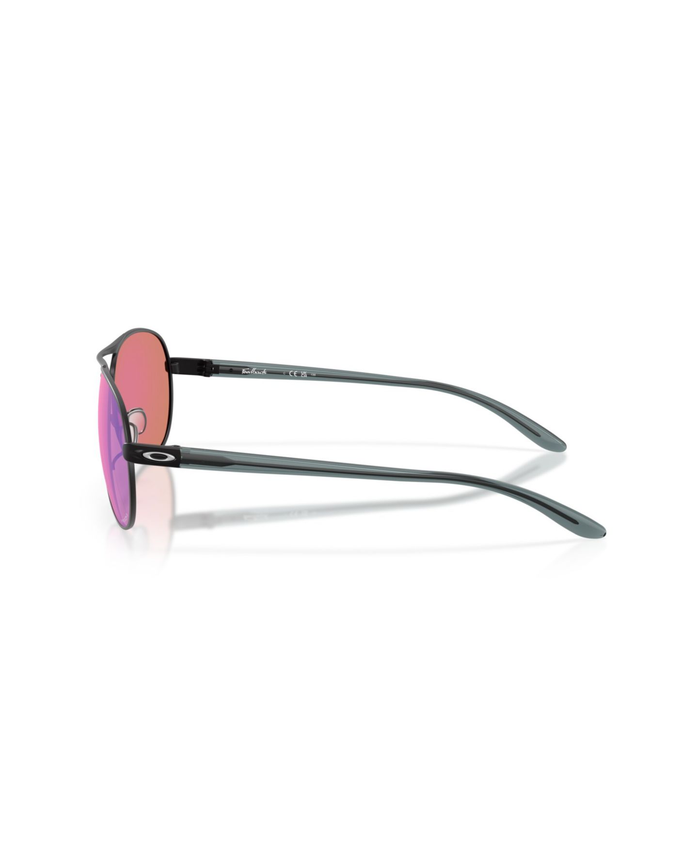Женские солнцезащитные очки Oakley Round Sunglasses, Feedback OO4079, цвет: Атласный чёрный — фото 3