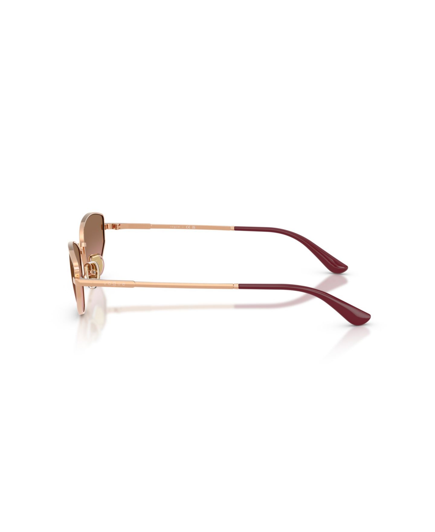 Женские солнцезащитные очки Vogue Eyewear Cat Eye Sunglasses, VO4339S, цвет: Золотой — фото 15