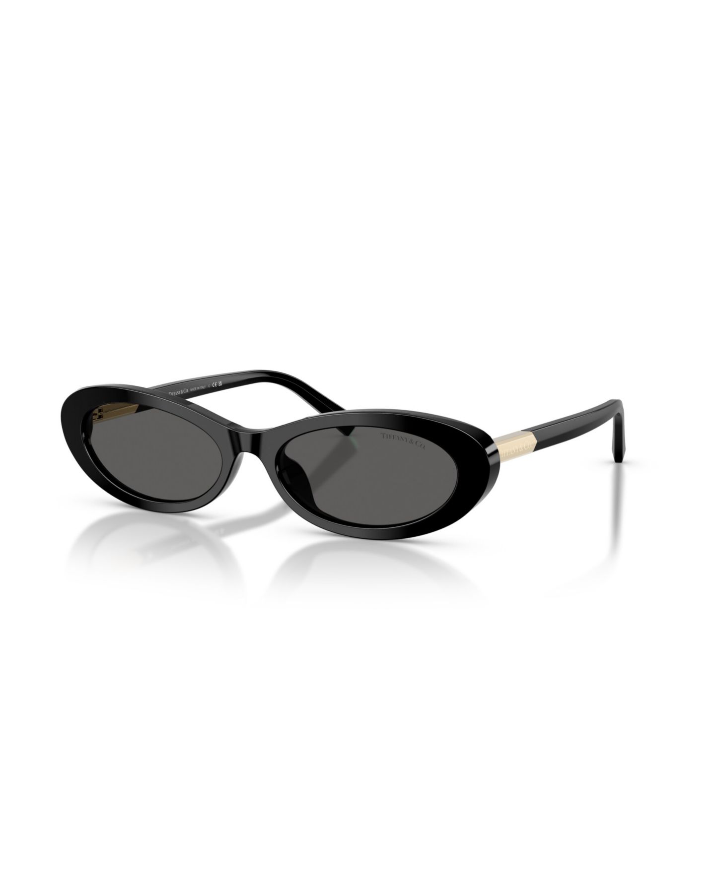 Женские солнцезащитные очки Tiffany & Co. Oval Sunglasses, TF4250, цвет: Чёрный — фото 1