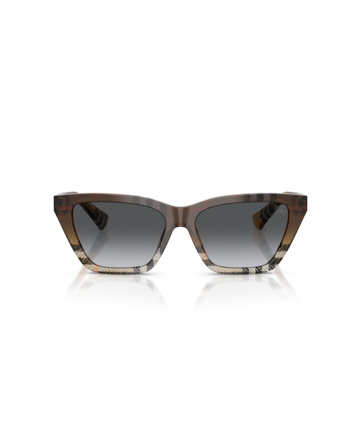 Женские солнцезащитные очки Burberry Polarized Sunglasses, BE4468, цвет: Клетчатый песочный — фото 2