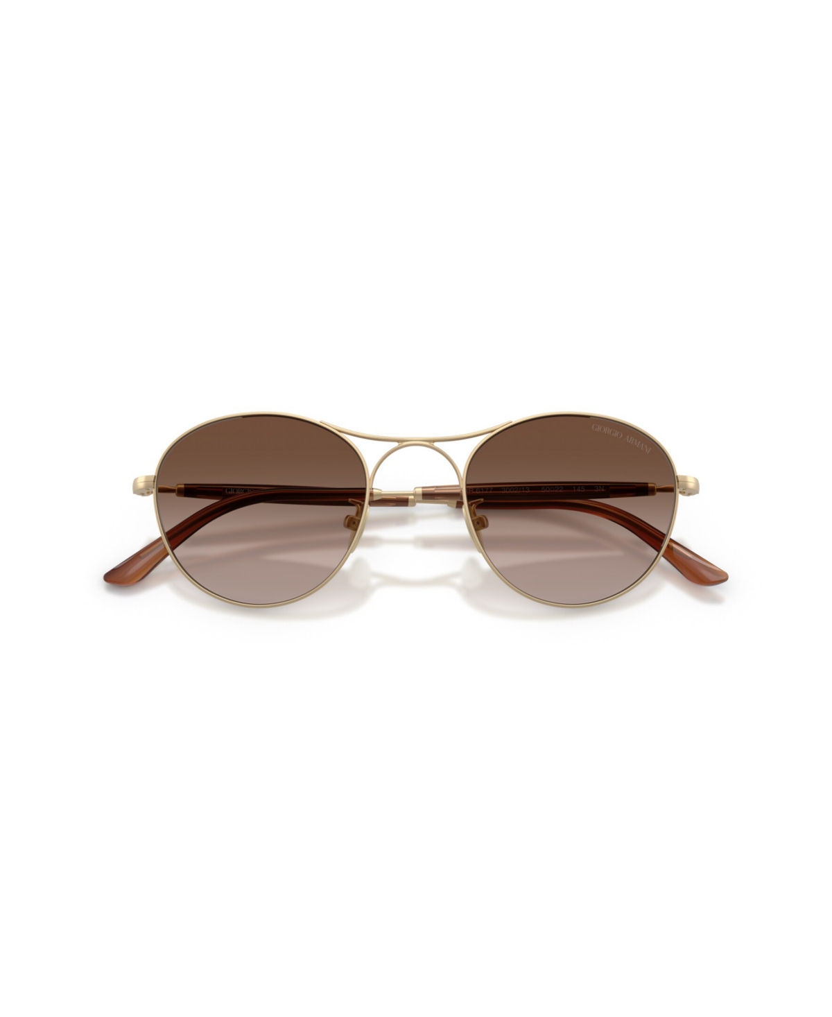 Giorgio Armani Round-frame Sunglasses In Gold