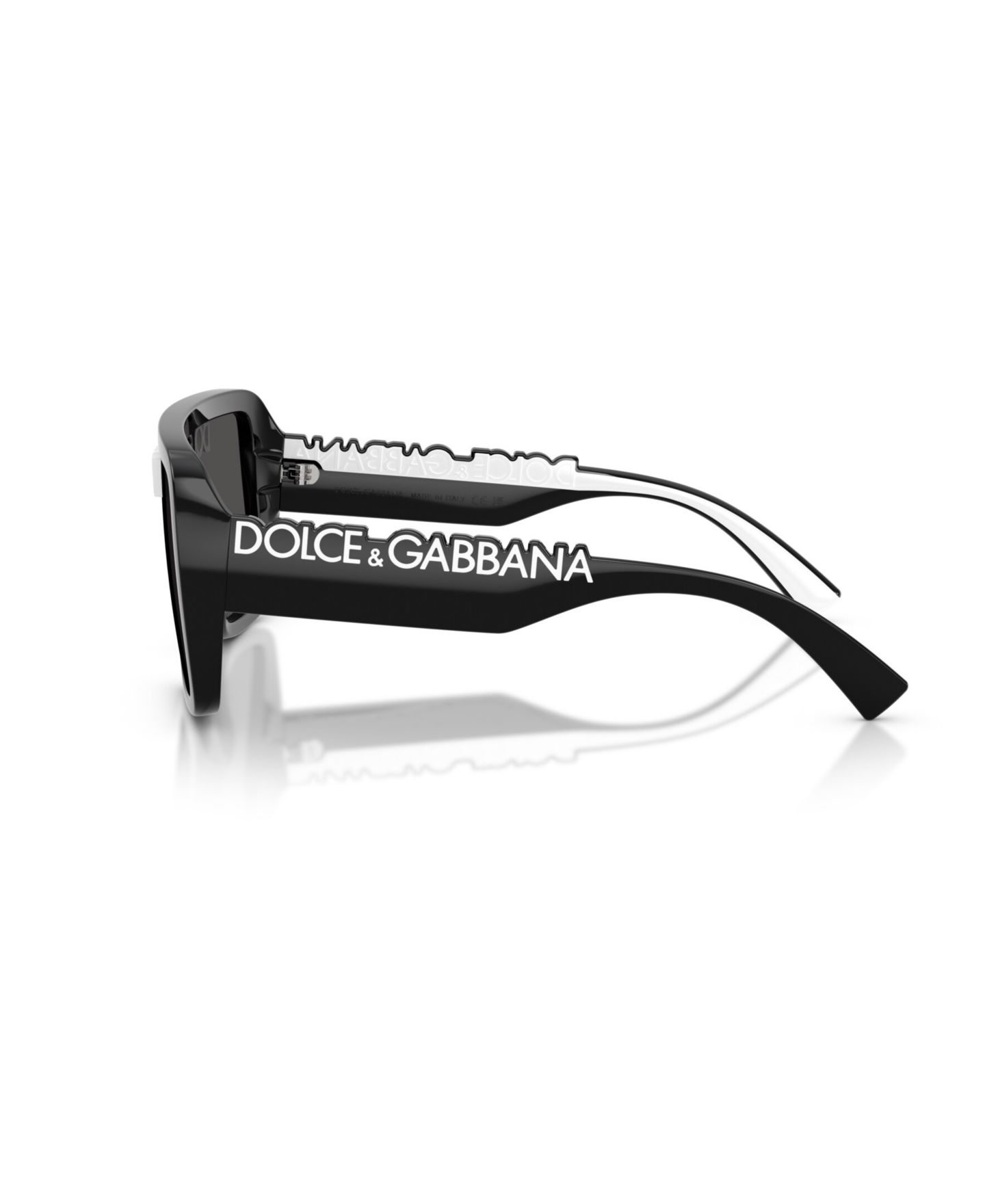 Солнцезащитные очки Dolce&Gabbana Unisex Rectangle Sunglasses, DG6204, цвет: Чёрный — фото 3