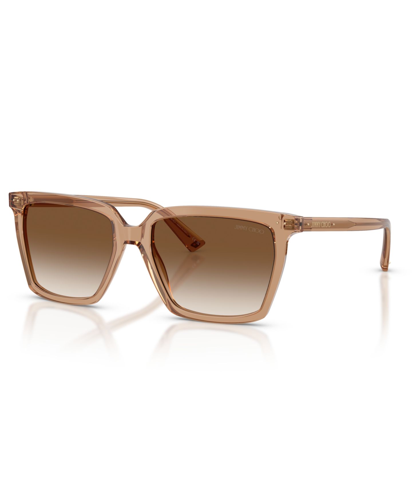 Женские солнцезащитные очки Jimmy Choo Square Sunglasses, JC5051, цвет: Прозрачный рыжевато-коричневый — фото 1