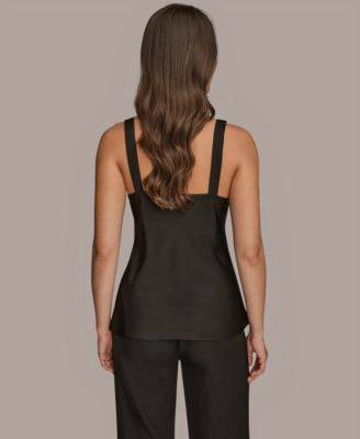 Women's Silk Cowl Neck Sleeveless Camisole Top