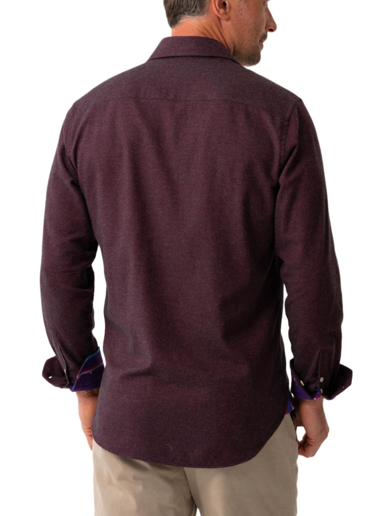 Men's Cotton Cashmere Long Sleeve Shirt
