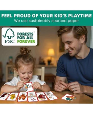 16 Pairs of Wood Animals - Memory Matching Games for 2-4 Ages