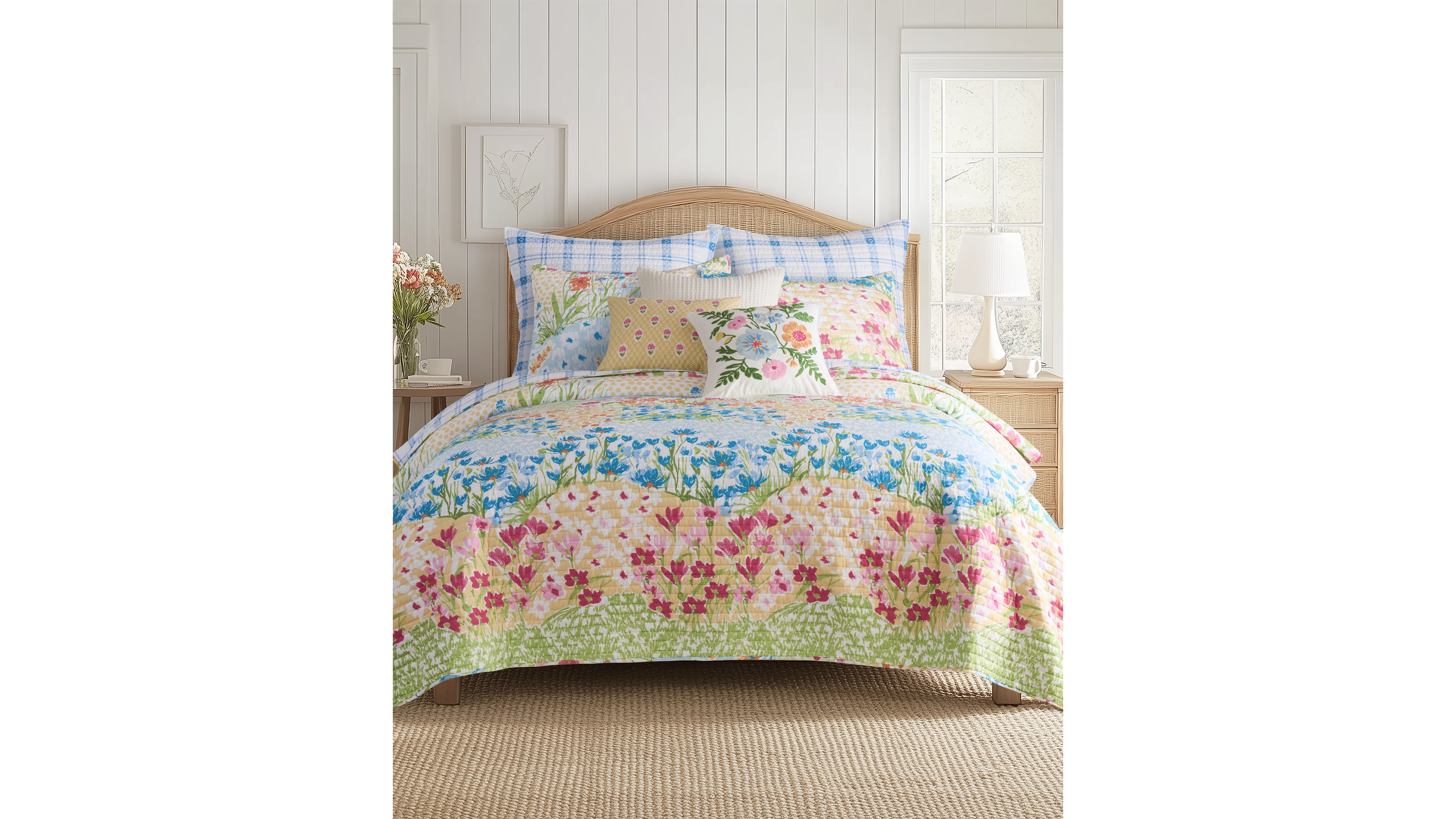 Levtex Home Blooming Hillside Reversible 3-Pc. Quilt Set, King/California King