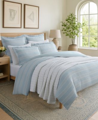 Home Clayton Stripes Textured 2-Pc. Comforter Set, Twin/Twin XL