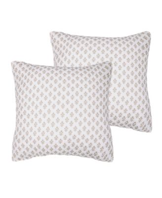 Angelica Spring Grid 2-Pc. Sham Set, European
