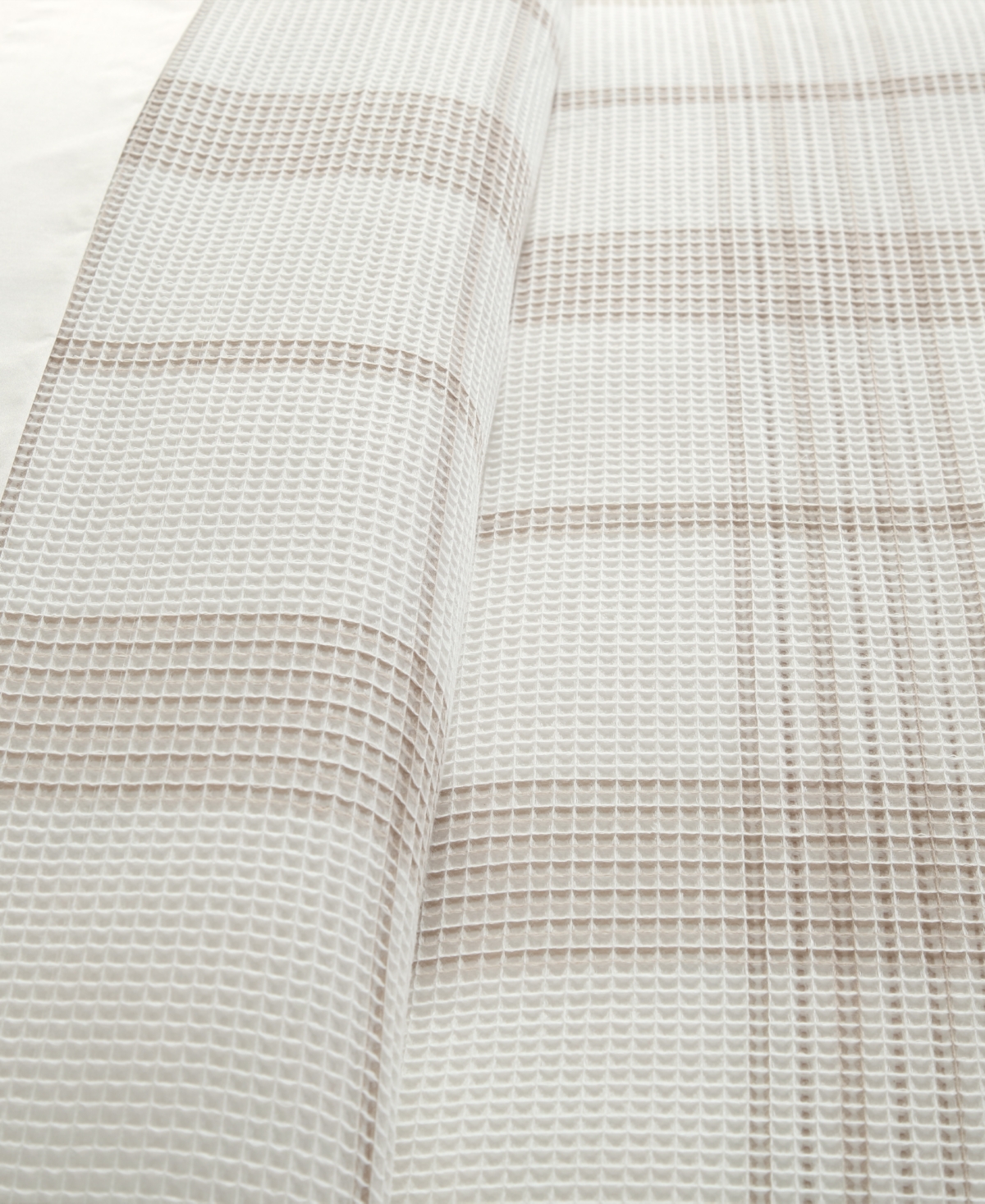 Levtex Home Waffle Plaid 3-pc. Duvet Cover Set, Queen In Brown