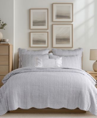 Home Martha Stripe Reversible 2-Pc. Quilt Set, Twin/Twin XL