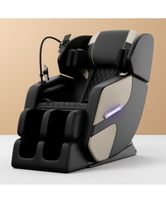 Zero Gravity Massage Recliner with Heating, Foot Rollers & Air Compression, Full Body Chair with Bluetooth