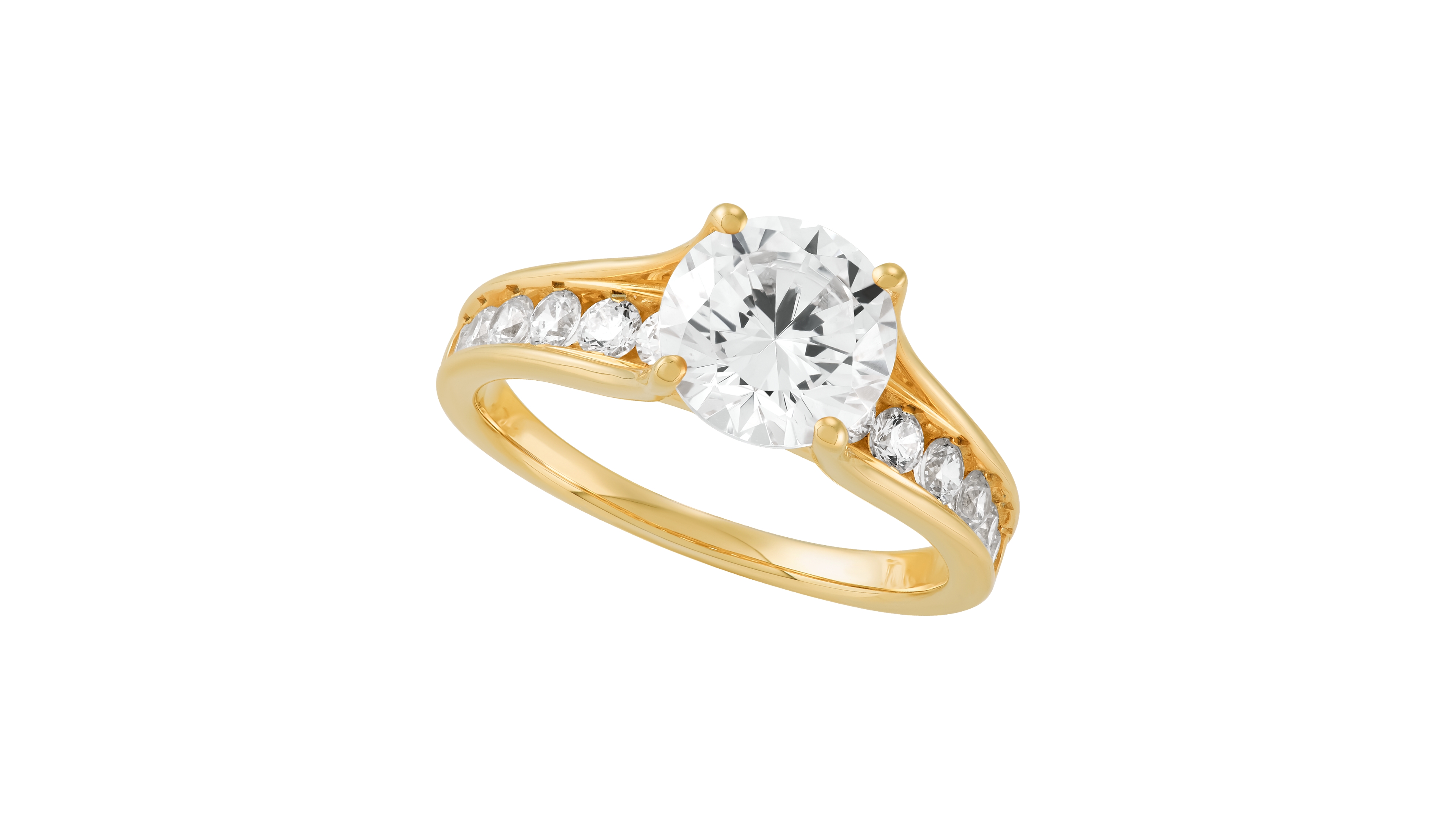 Grown With Love Certified Lab Diamond Ring (2-1/2 ct. t.w.) 14K Yellow Gold